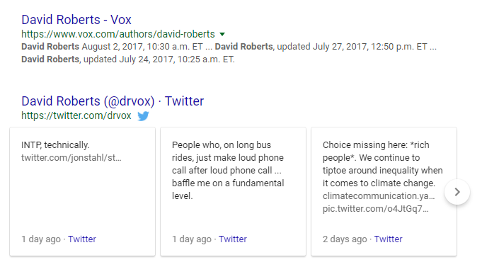 People snippet example
